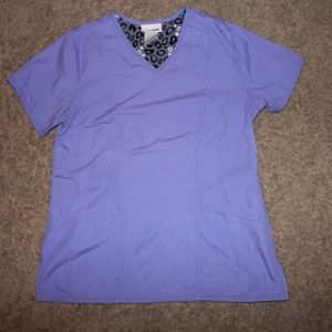Purple scrub top xs